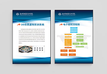 聊城职业技术学院展板设计作品