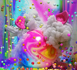 3D C4D海报超现实幻想