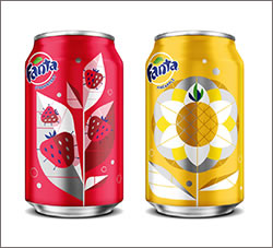 创意芬达限量版插画包装设计