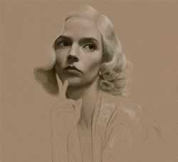 写实绘画素描肖像绘画插图设计