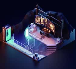  3D透视图插画电影建模渲染