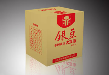 山东嘉华银豆大豆油包装效果设计作品